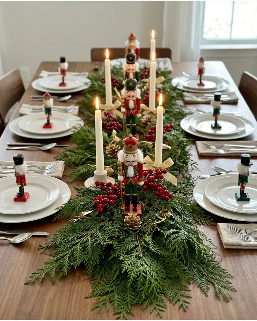 27. Nutcracker Christmas Tablescape