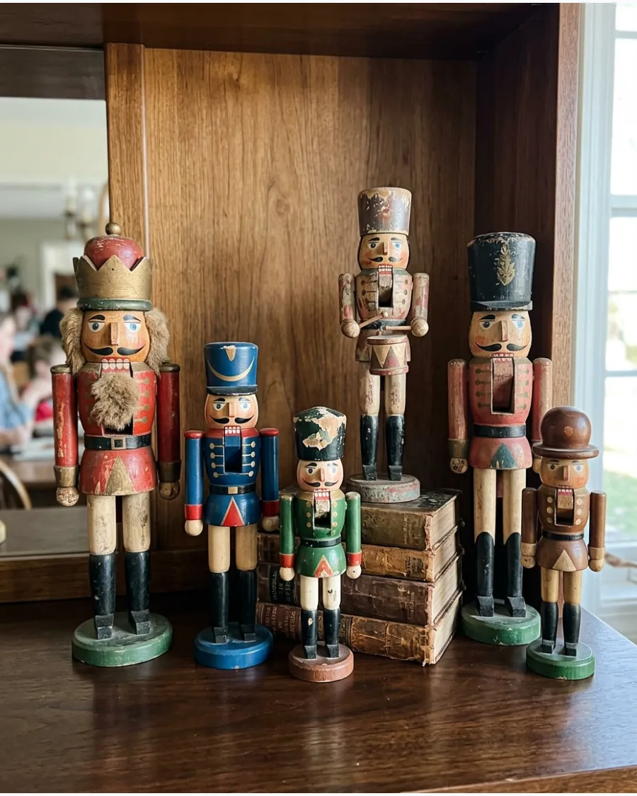 28. Vintage Nutcracker Collection Display