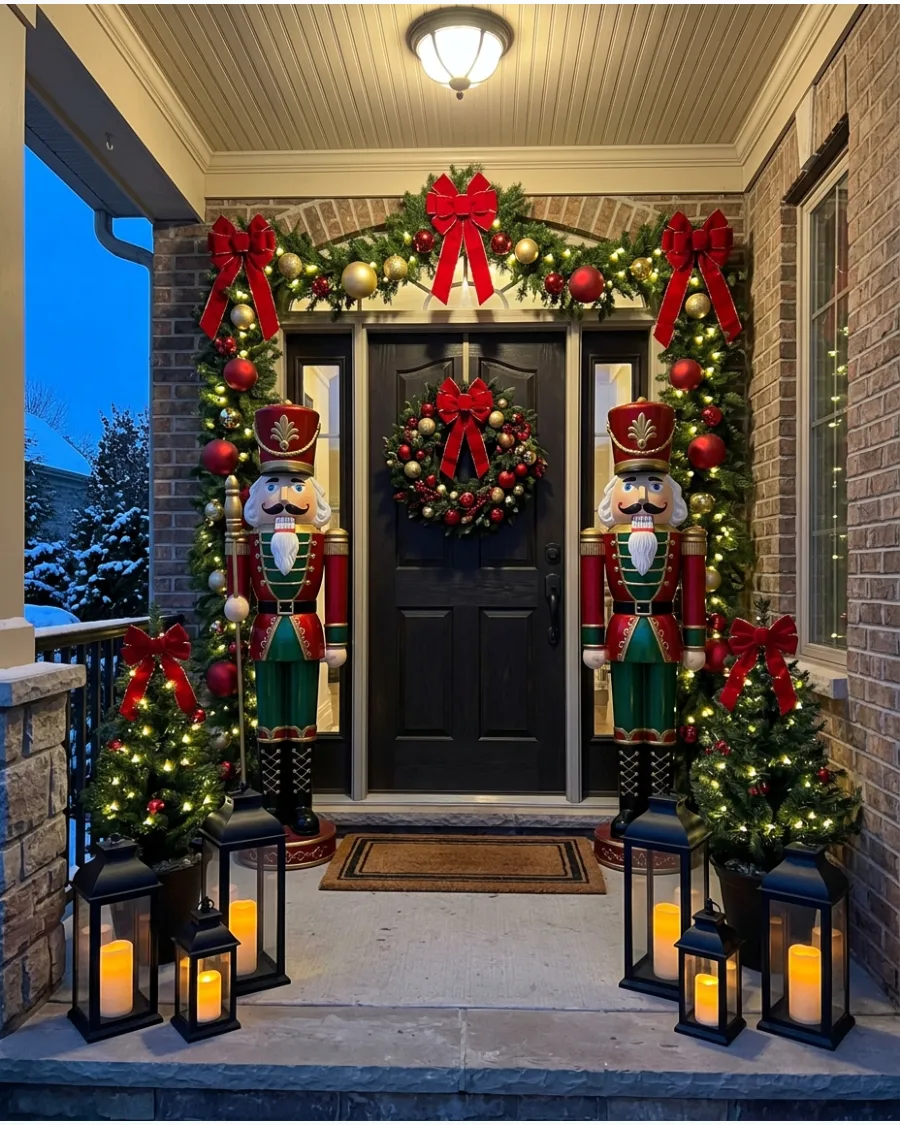 8. Nutcracker Christmas Porch