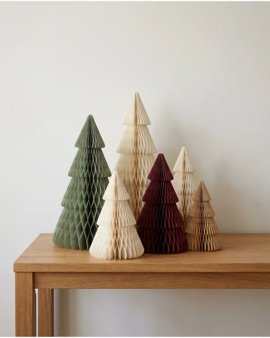 11. Honeycomb Paper Christmas Trees