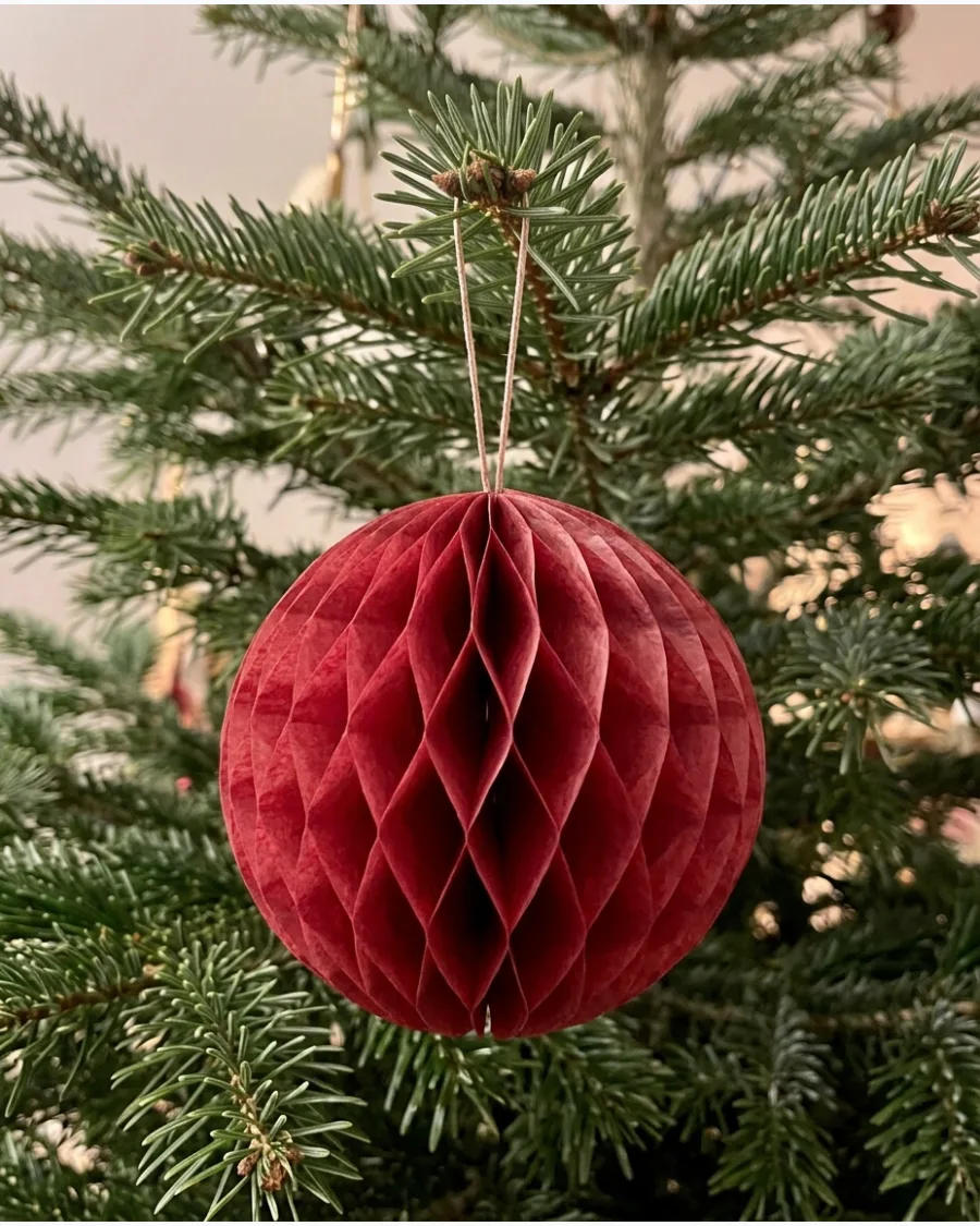 21. Honeycomb Paper Baubles