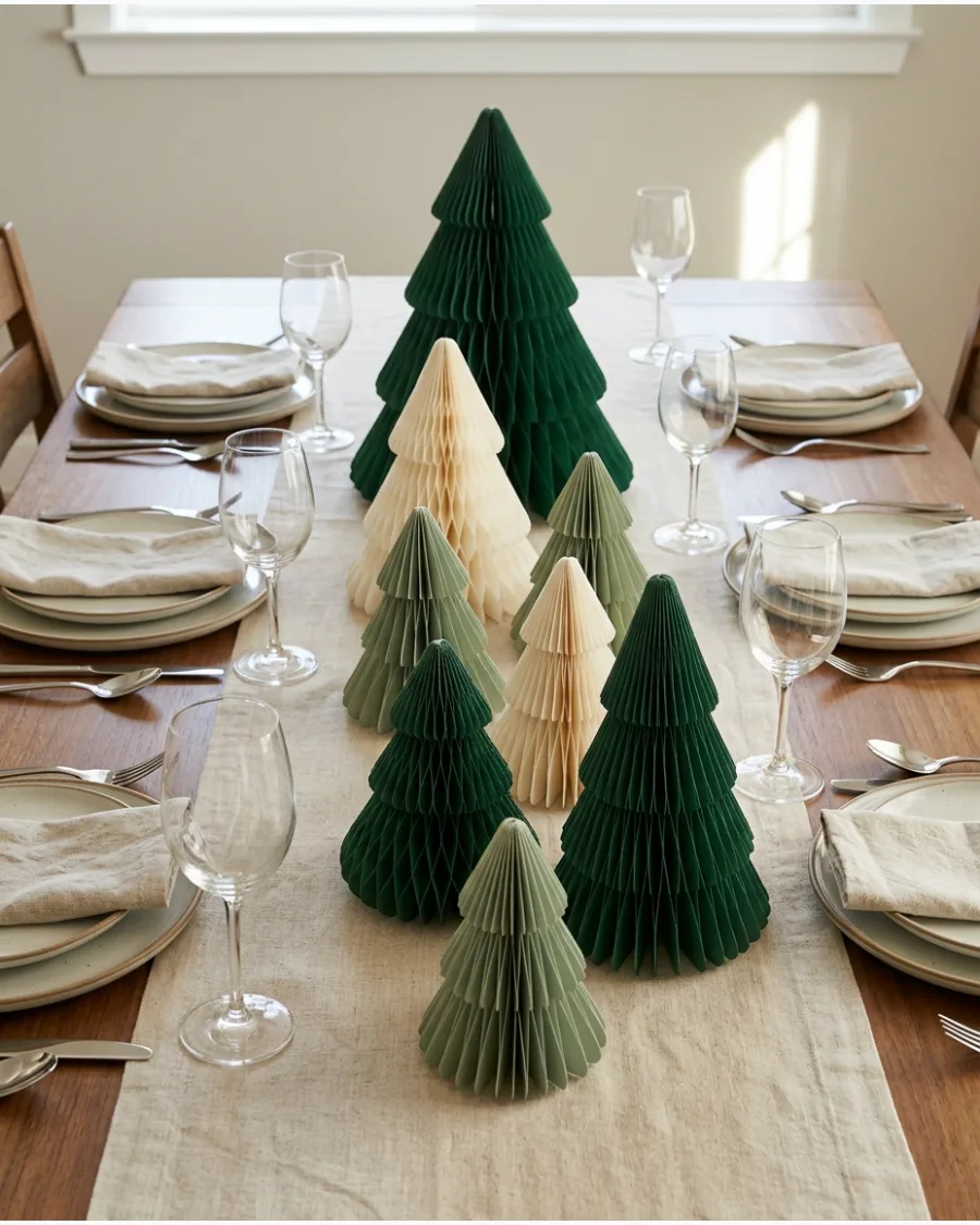 47. Paper Christmas Table Trees