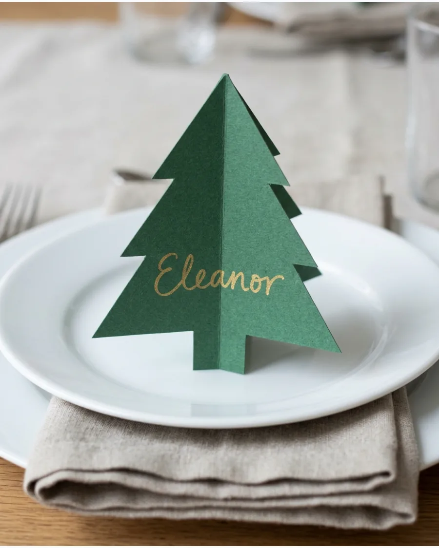 48. Paper Christmas Place Cards