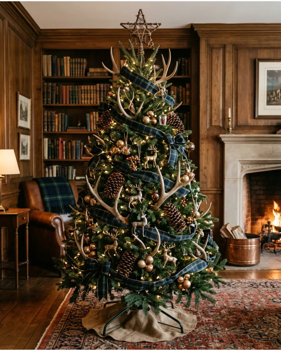 16. Stag and Antler Lodge Christmas Tree