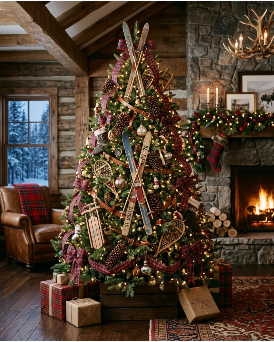 18. Vintage Ski Lodge Ralph Lauren Christmas Tree
