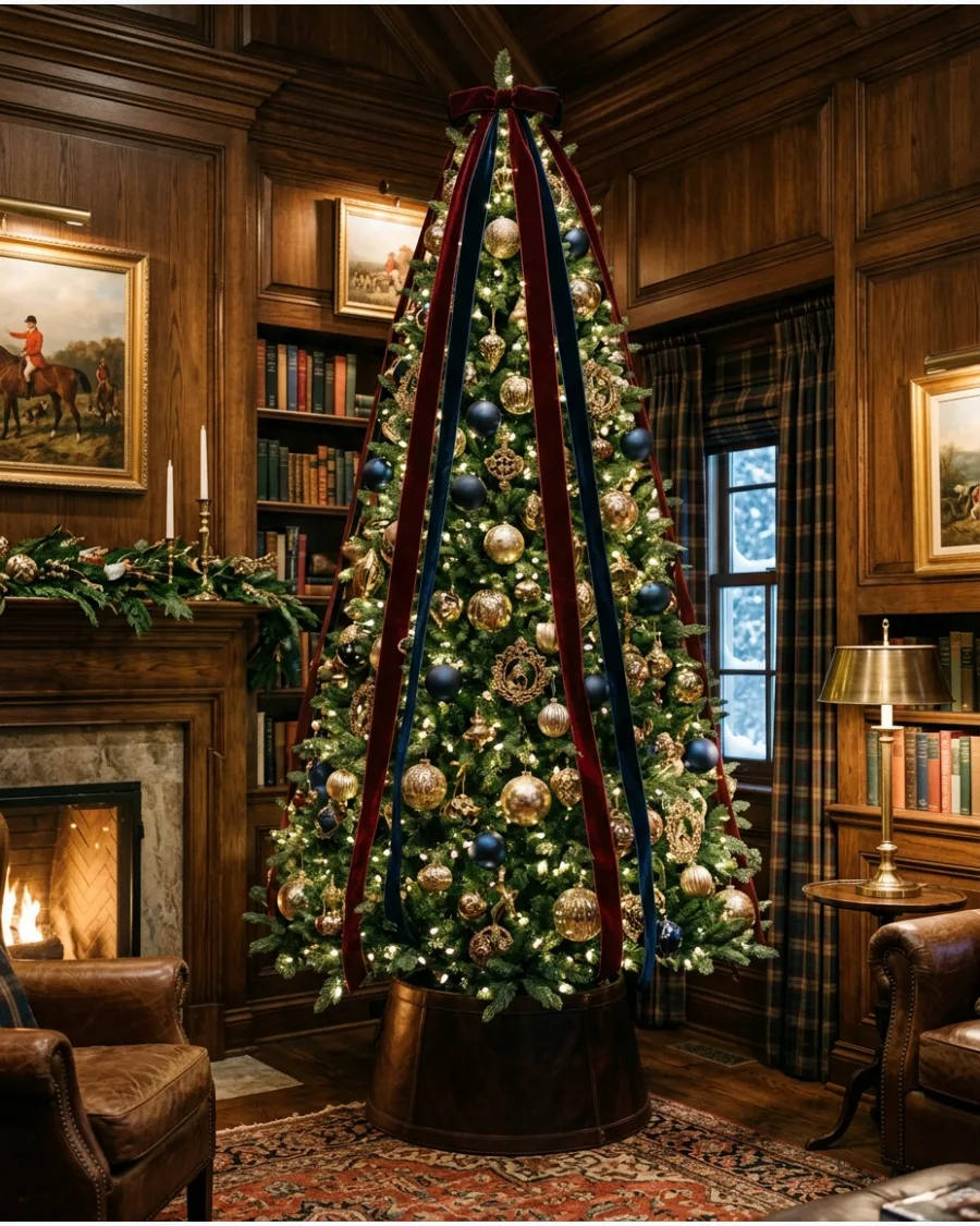 35. Old-Money Ralph Lauren Christmas Tree