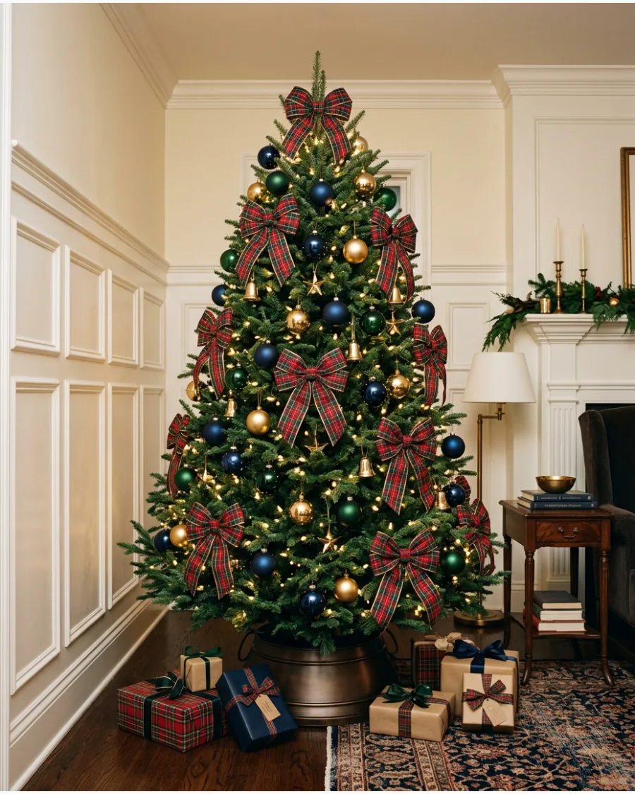 36. East Coast Preppy Christmas Tree