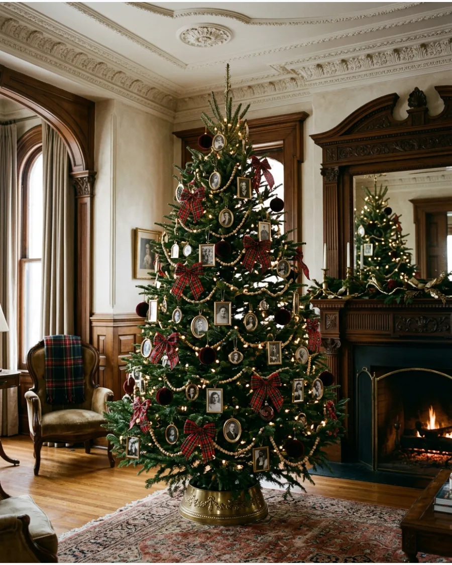 40. Family Heirloom Photo Frame Christmas Tree