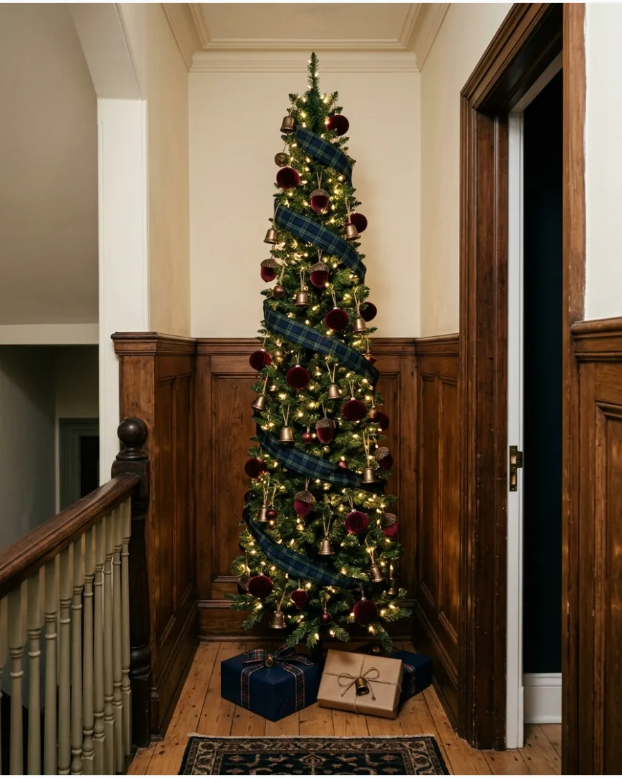 46. Slim Ralph Lauren Christmas Tree for Small Spaces