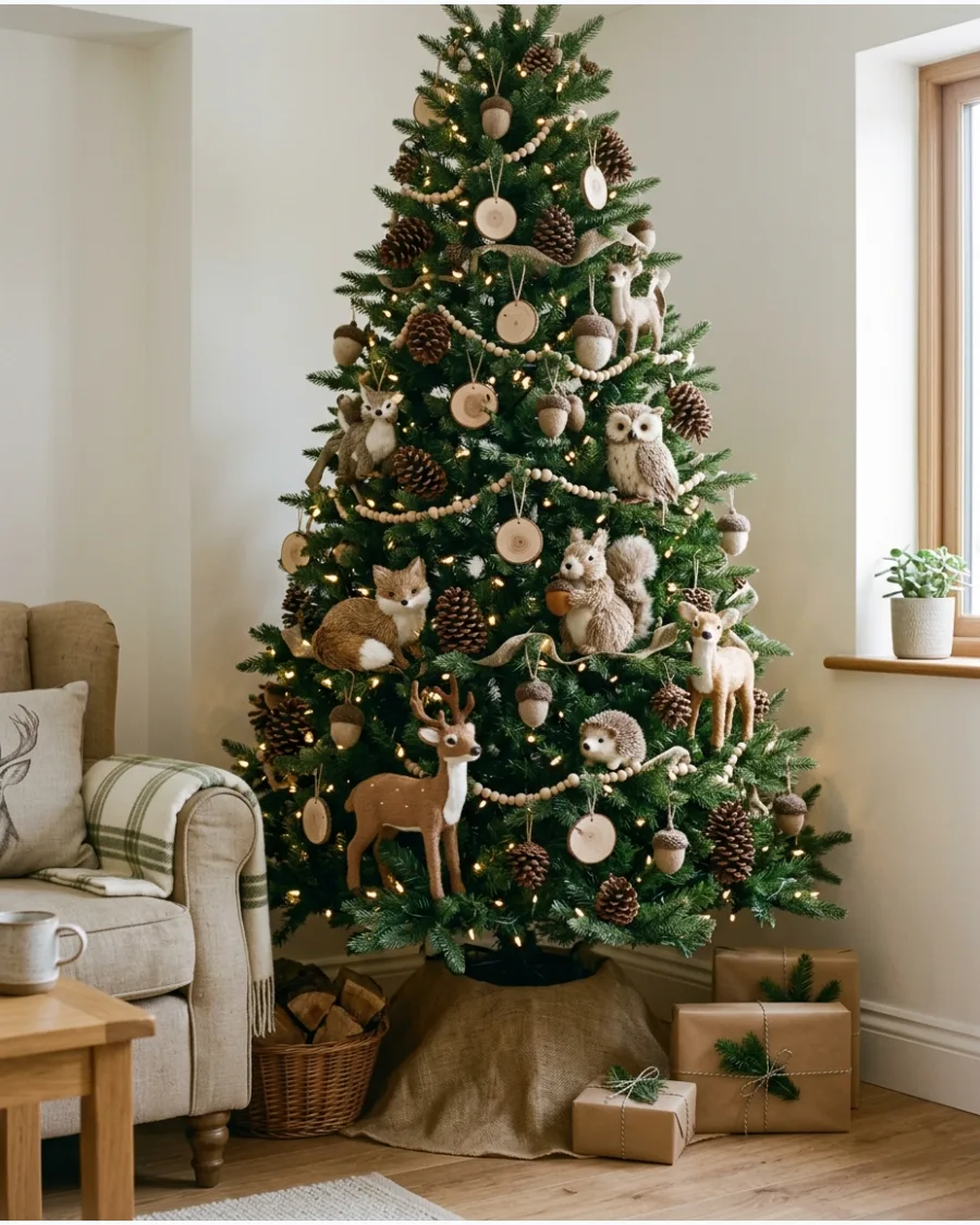 11. Woodland Animals Christmas Tree