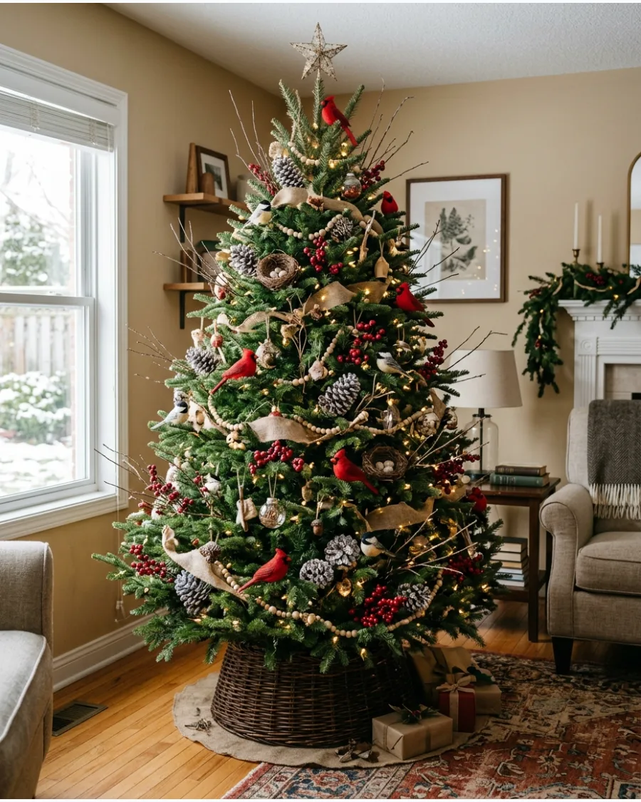 16. Woodland Bird Christmas Tree