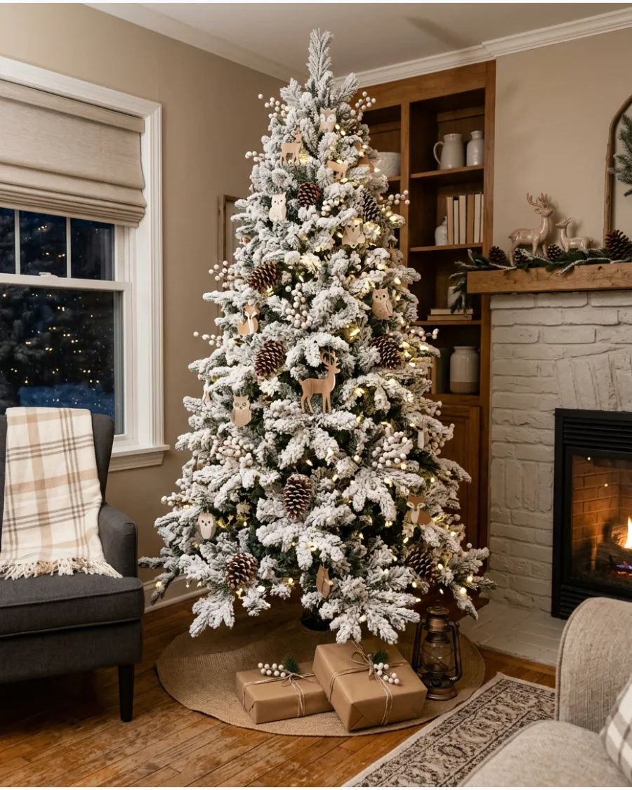 41. Snowy Woodland Christmas Tree