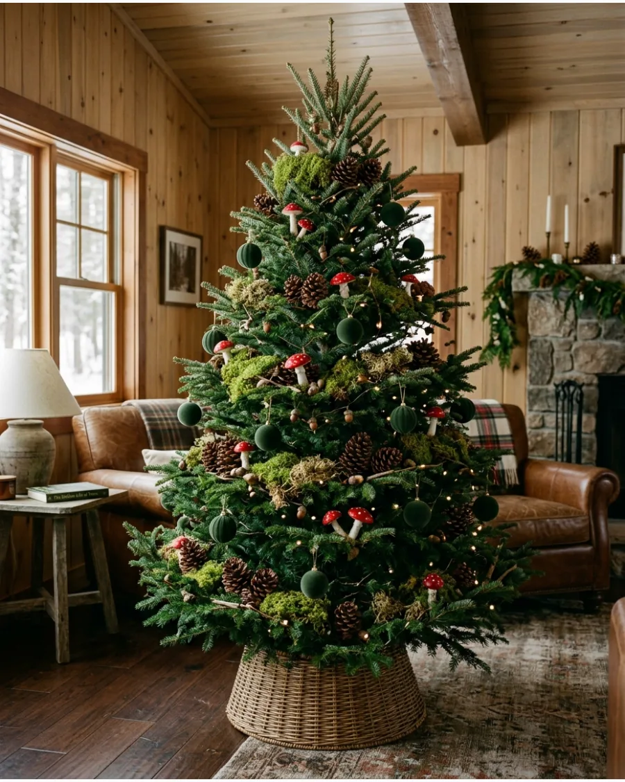 7. Forest Floor Inspired Christmas Tree