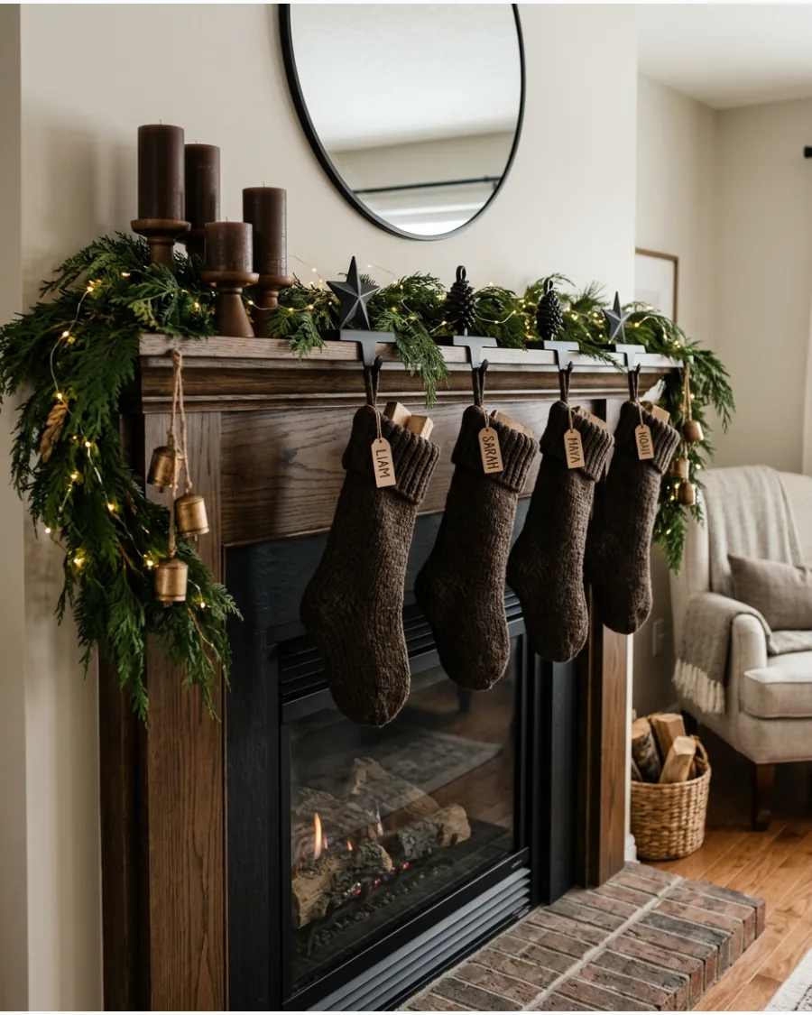 16. Brown and Black Christmas Decor