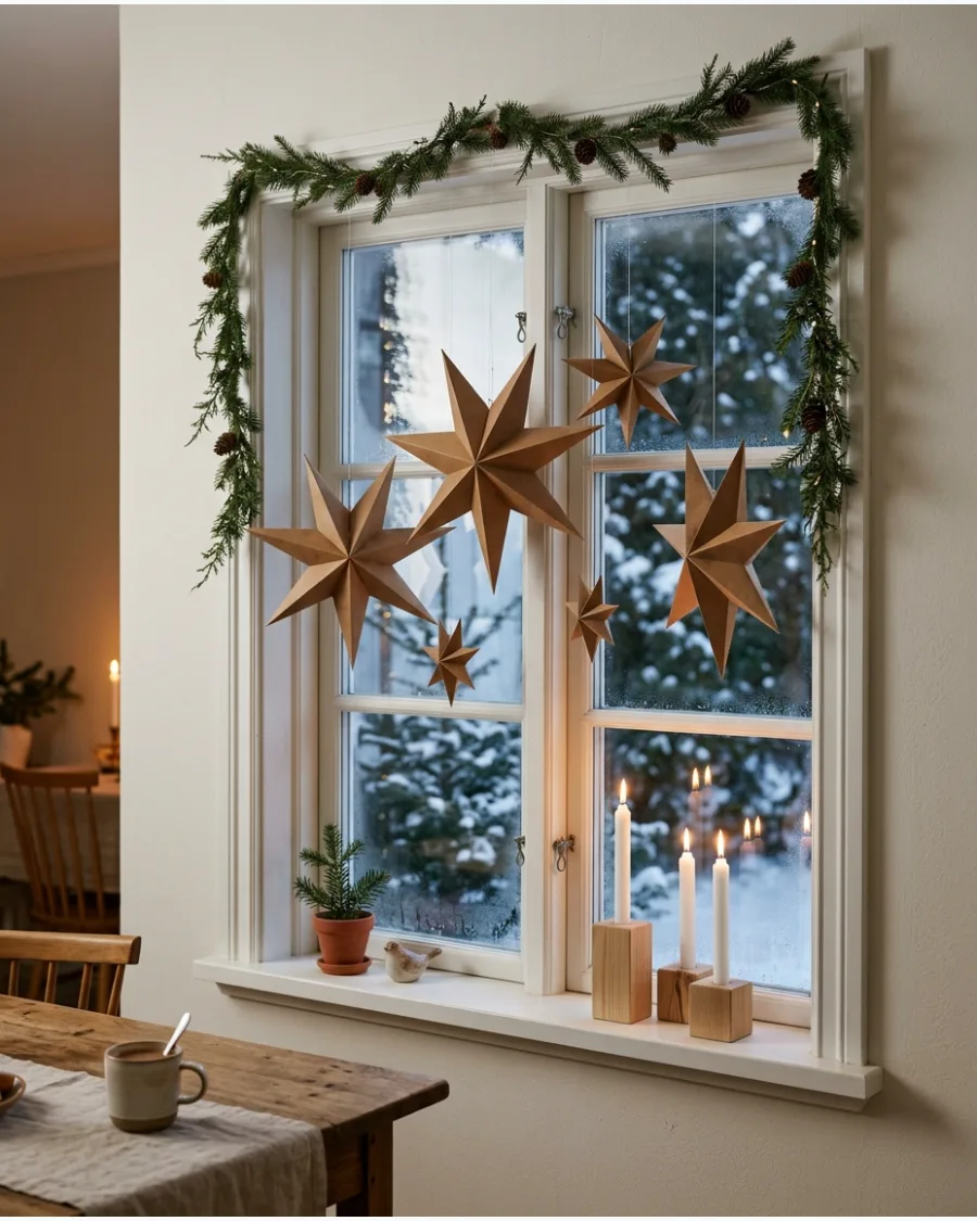 27. Scandinavian Brown Christmas Decor