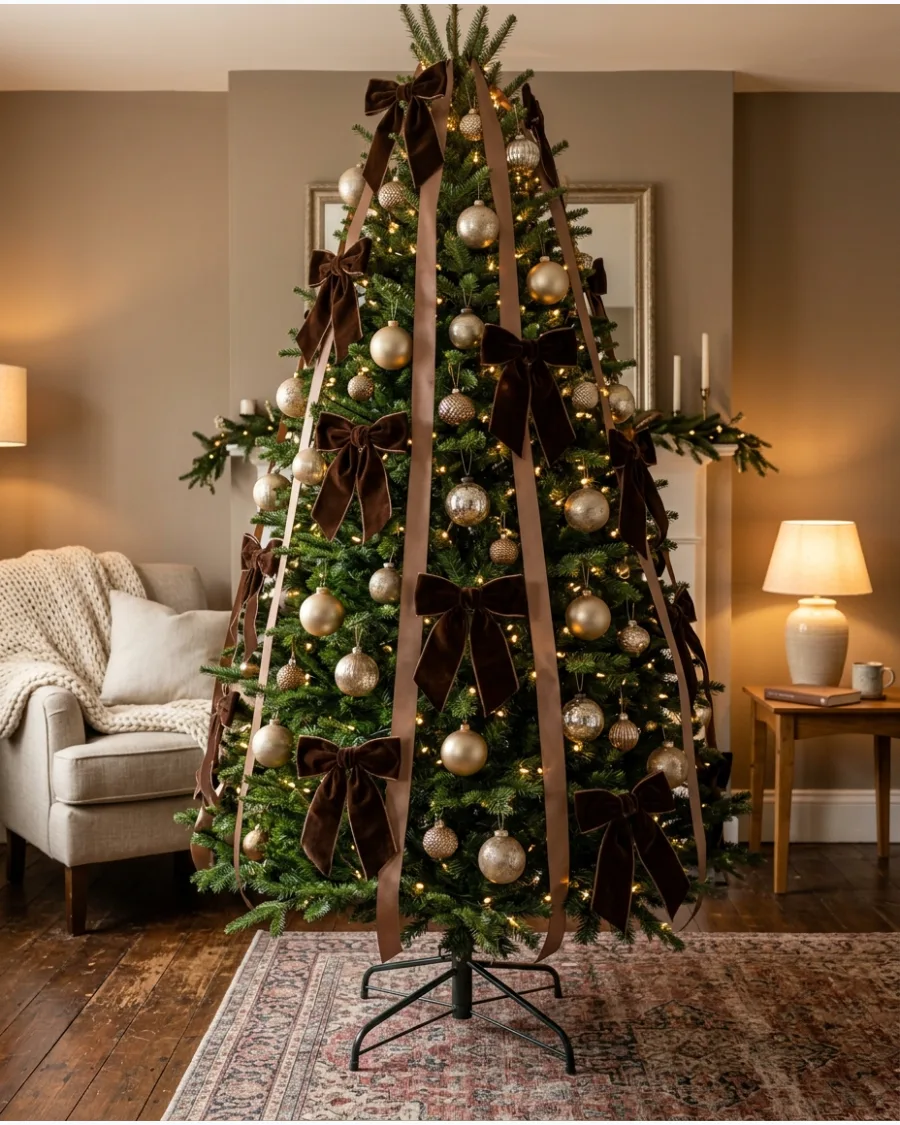 3. Mocha Brown Christmas Tree