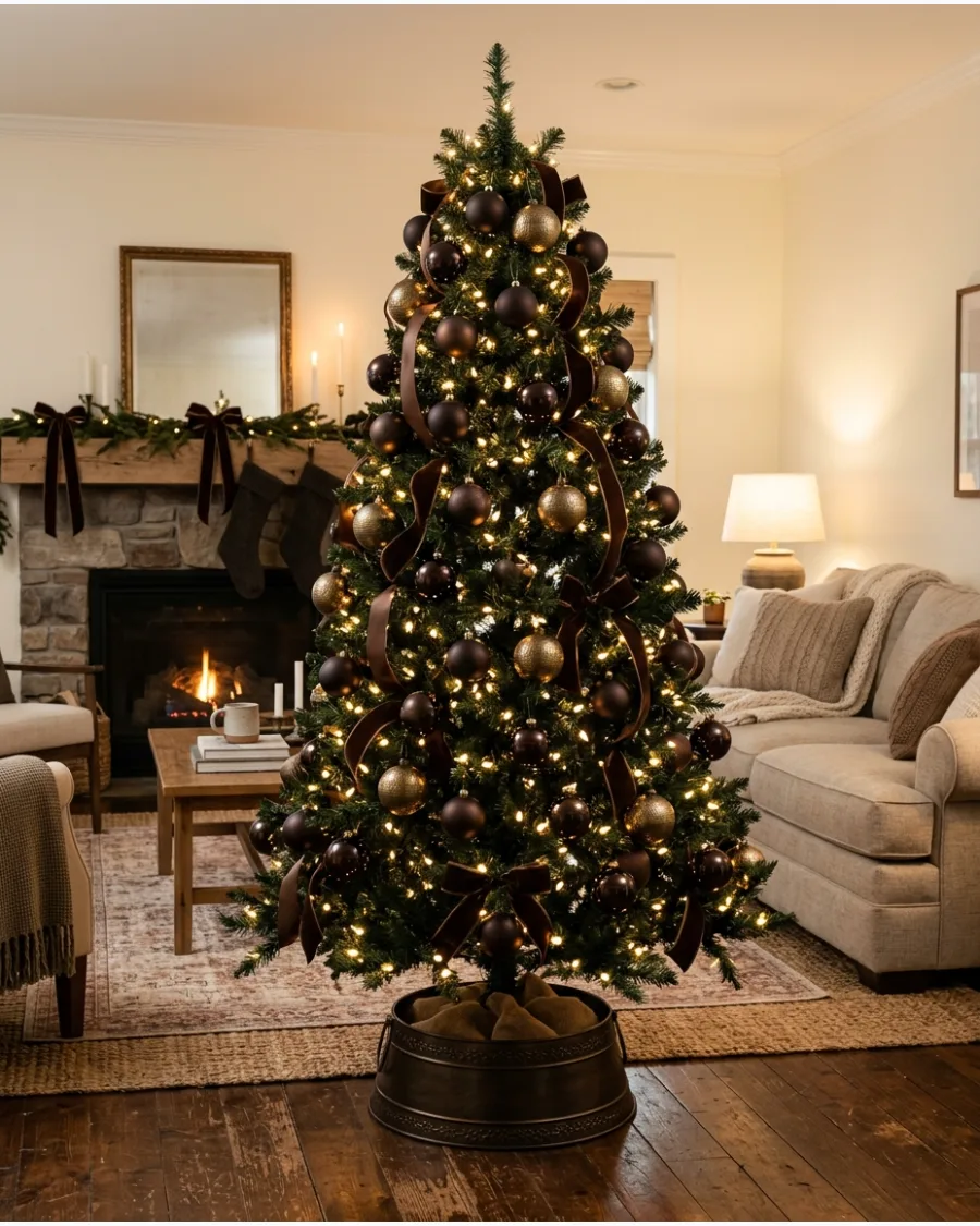 4. Espresso Brown Christmas Tree