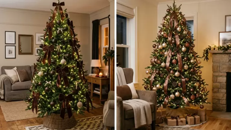 50 Brown Christmas Tree Ideas