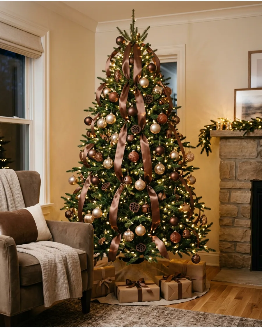 2. Mocha Brown Christmas Tree