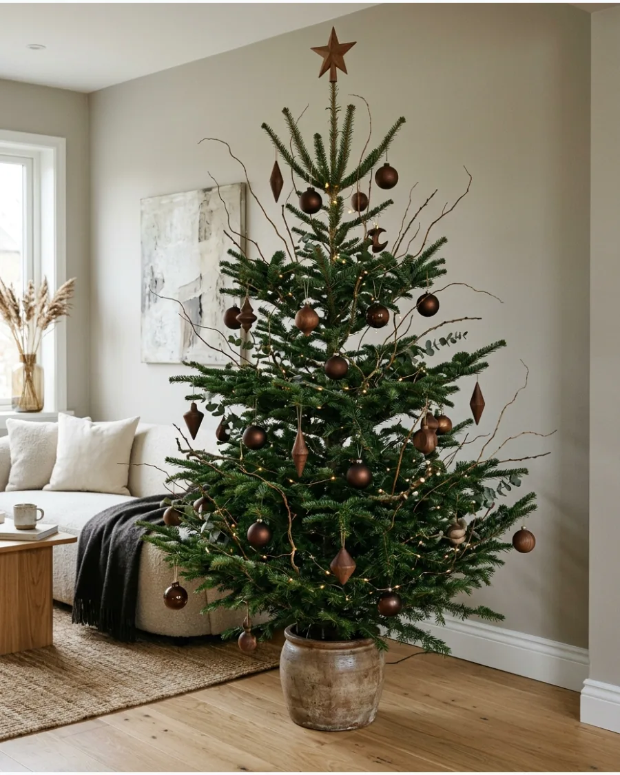 40. Organic Modern Brown Christmas Tree
