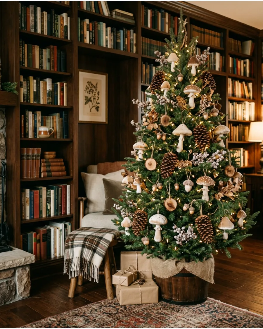 47. Brown Mushroom Woodland Christmas Tree