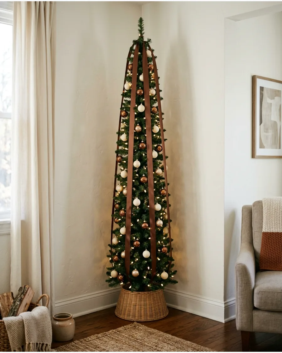 48. Slim Brown Christmas Tree