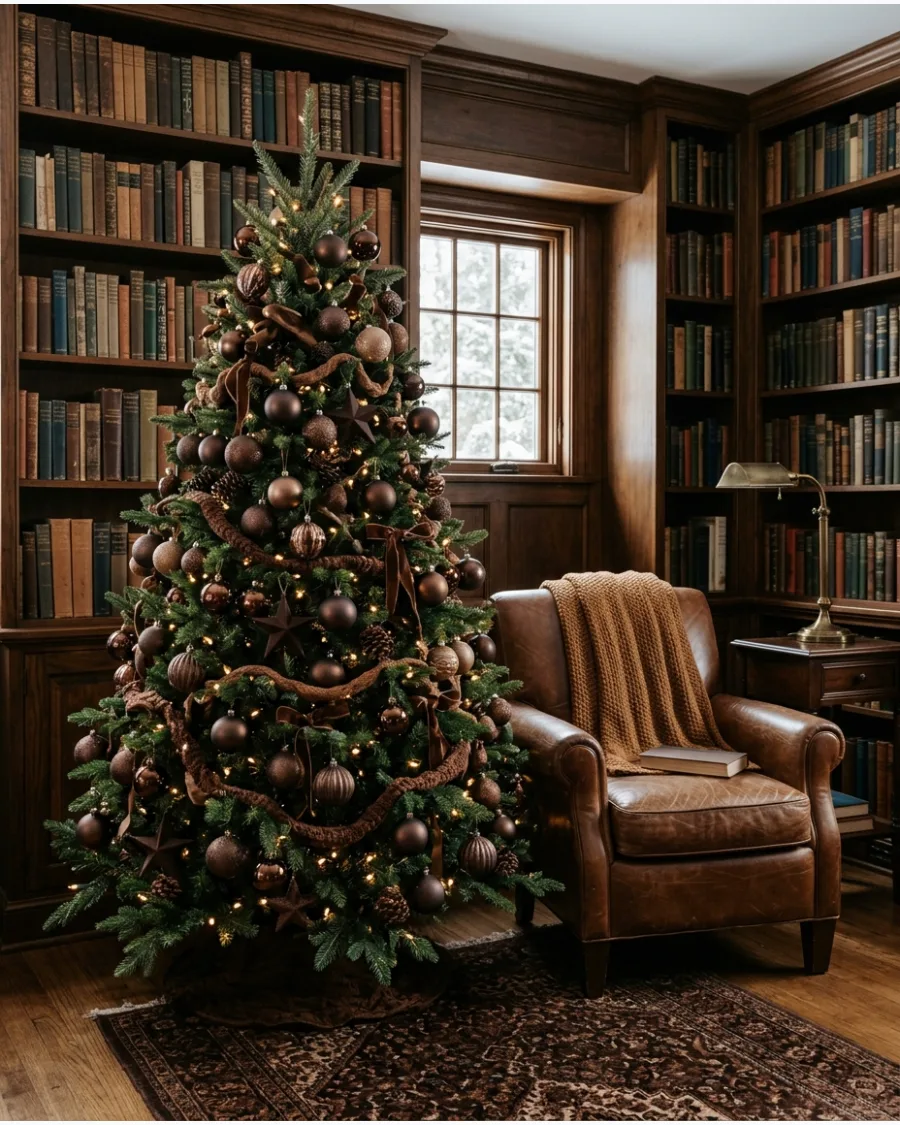 9. Monochromatic Brown Christmas Tree