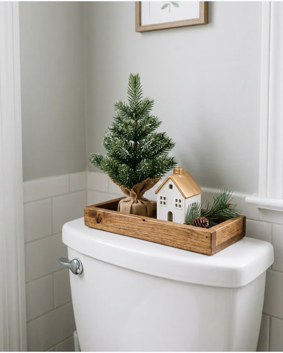 33. Christmas Toilet Tank Tray