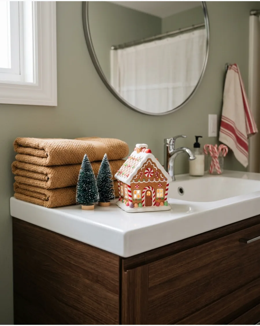47. Gingerbread Christmas Bathroom
