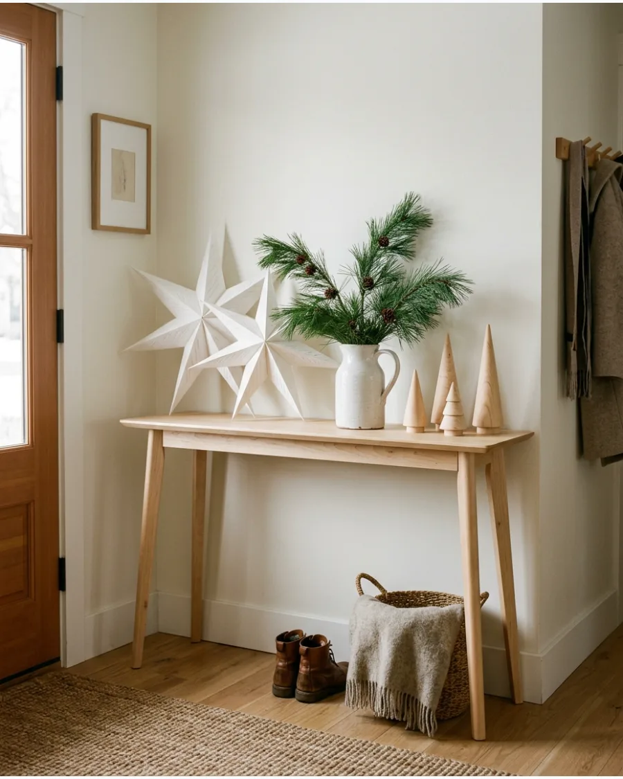 38. Scandinavian Christmas Entry Table