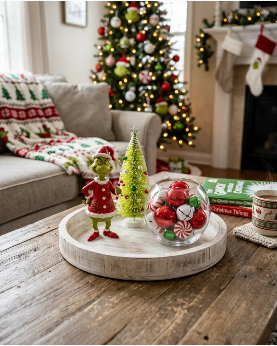 17. Grinch Christmas Coffee Table