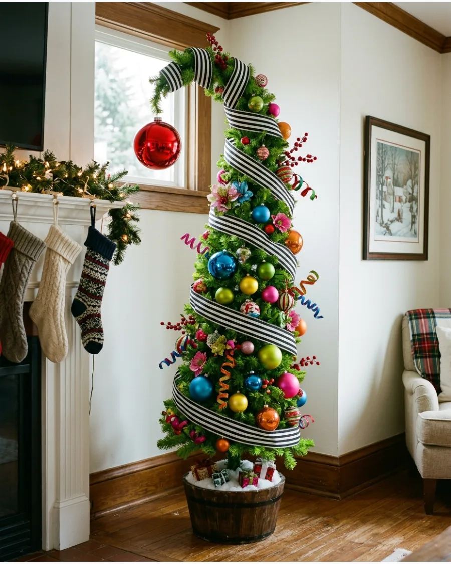 22. Crooked Whoville Christmas Trees