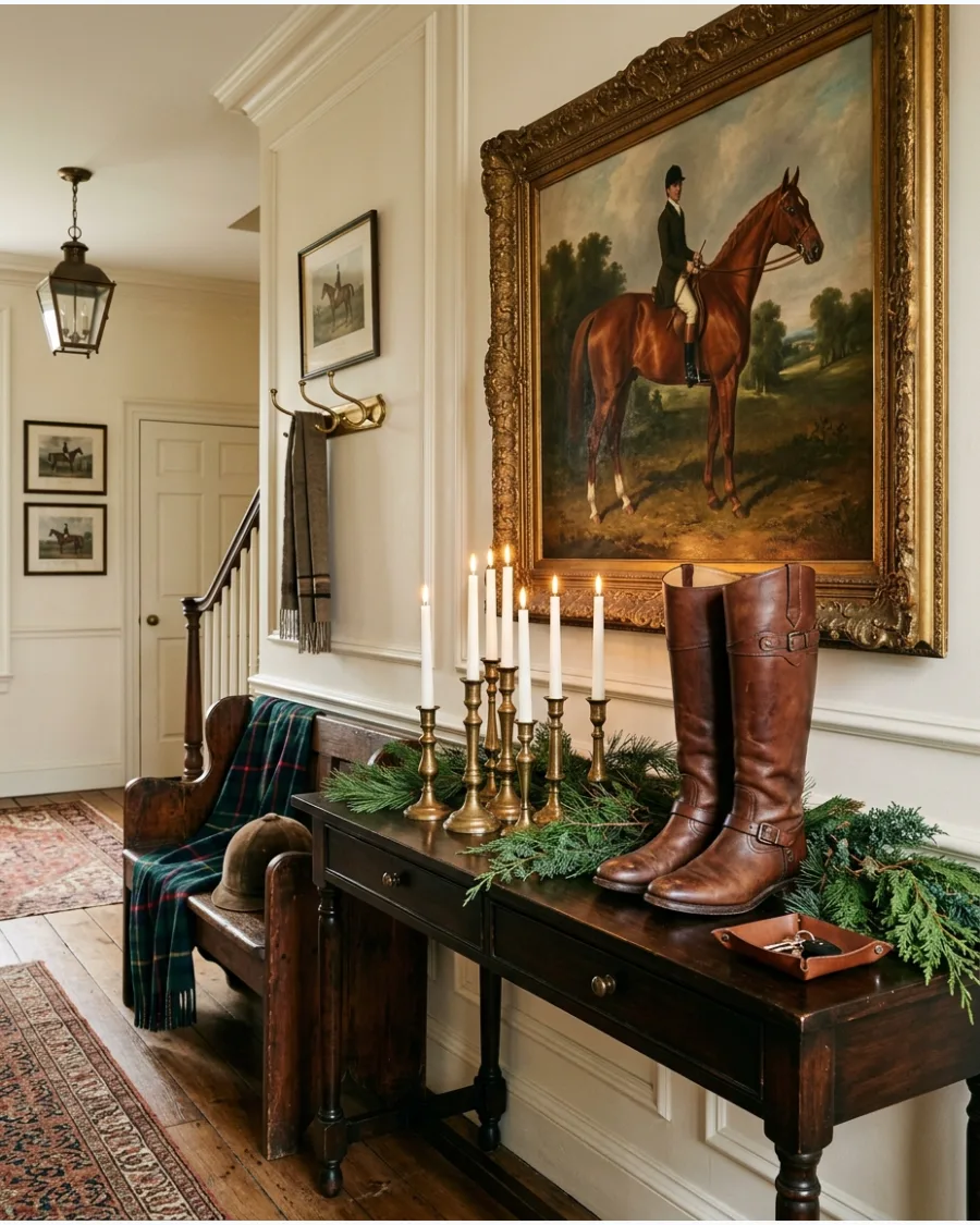 24. Ralph Lauren Equestrian Entryway
