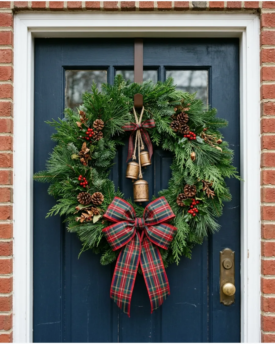 27. Ralph Lauren Tartan Christmas Wreath