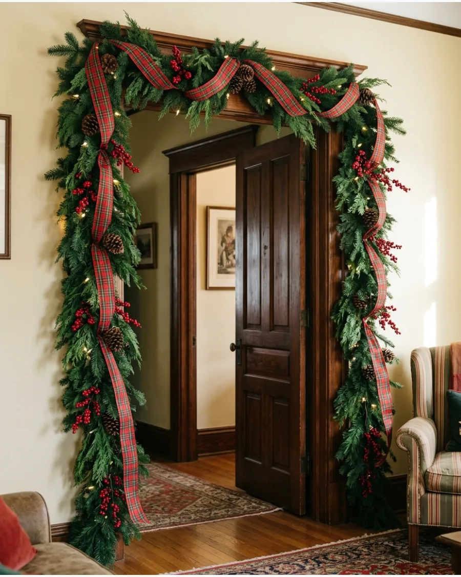 28. Ralph Lauren Christmas Doorway Garland