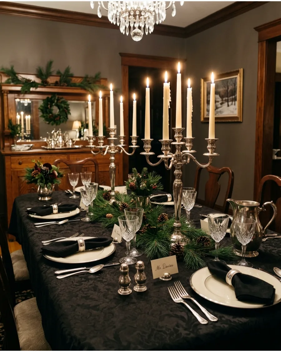 32. Ralph Lauren Black-Tie Christmas Table