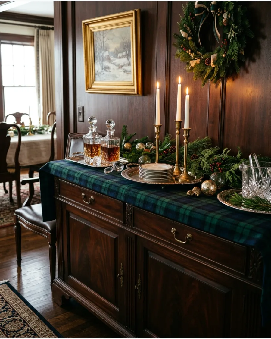 37. Ralph Lauren Christmas Sideboard