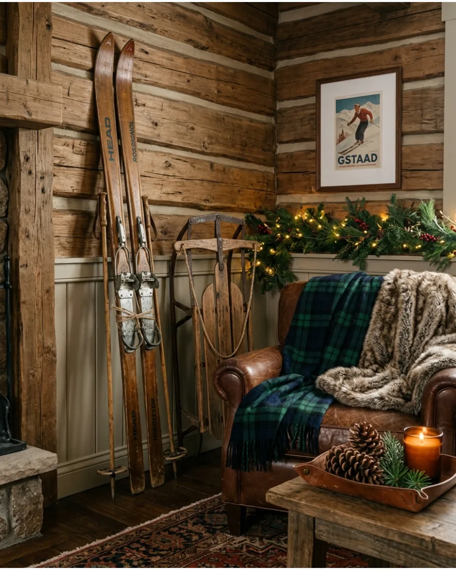 48. Ralph Lauren Alpine Ski Lodge Christmas Decor