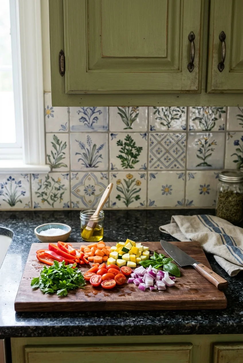 Kitchen task light rendering food and finishes naturally