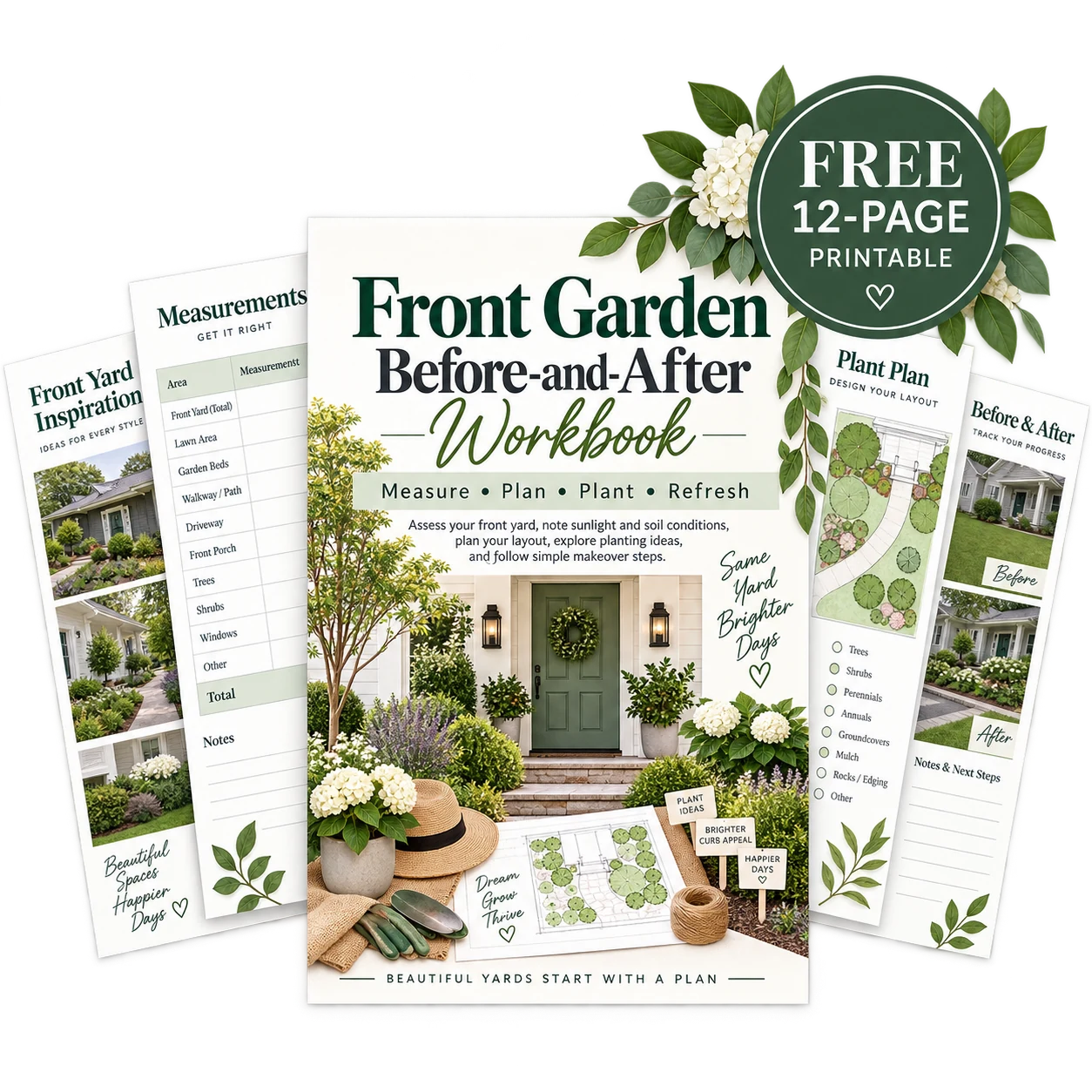 Front Garden Before-and-After Workbook cover