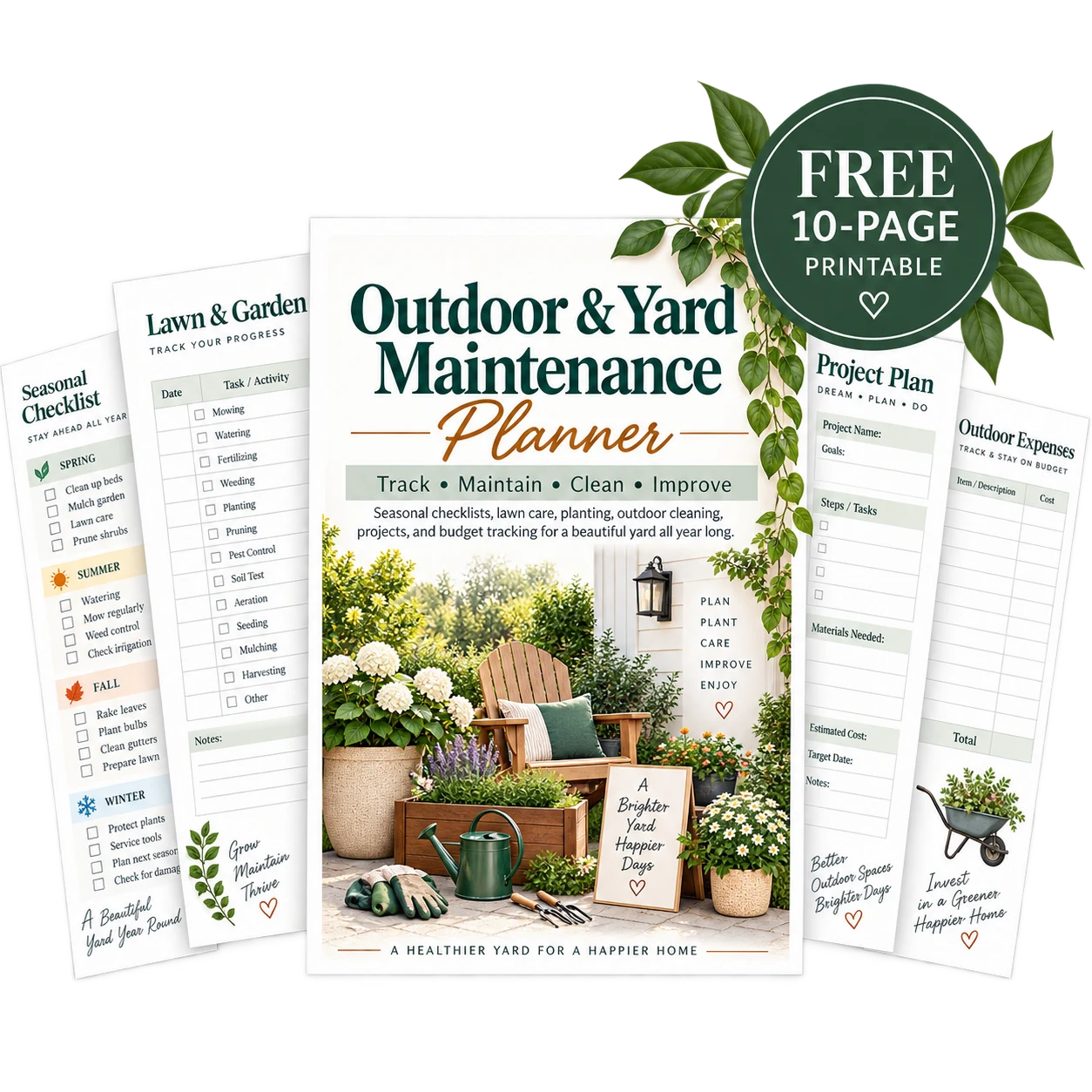 Outdoor & Yard Maintenance Planner cover