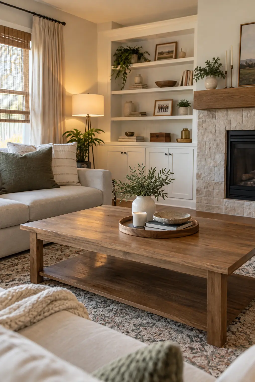 Clear and Restyle Every Surface in a realistic budget-friendly living room