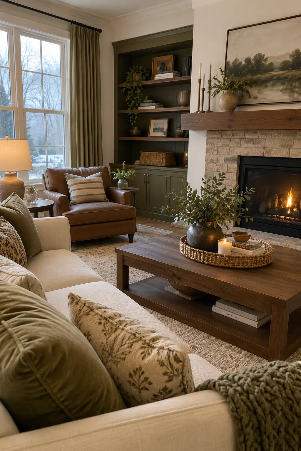 Choose Three Winter Colors when decorating after Christmas