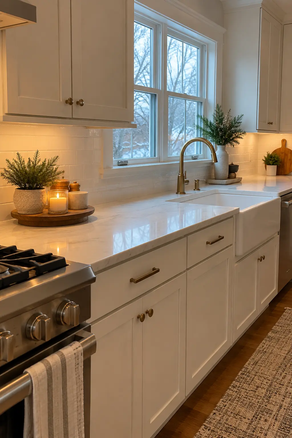 Clear the Kitchen Counters when decorating after Christmas