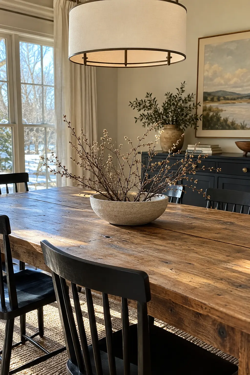Reset the Dining Table when decorating after Christmas