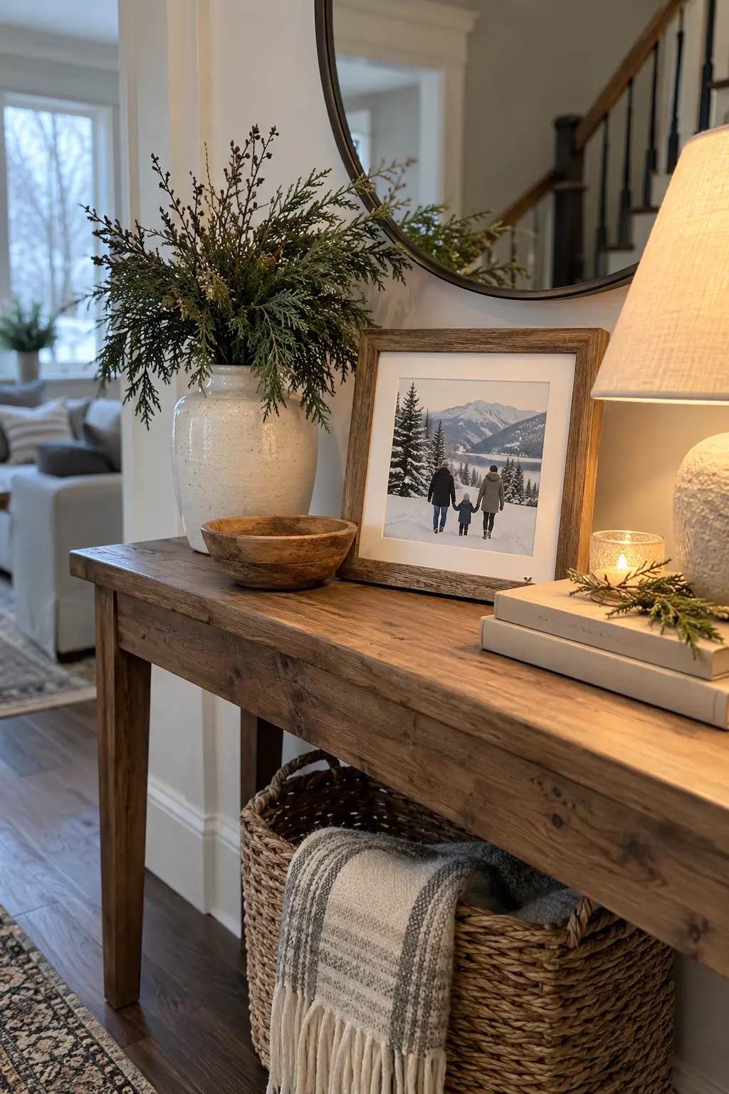 Frame a Favorite Winter Photograph when decorating after Christmas