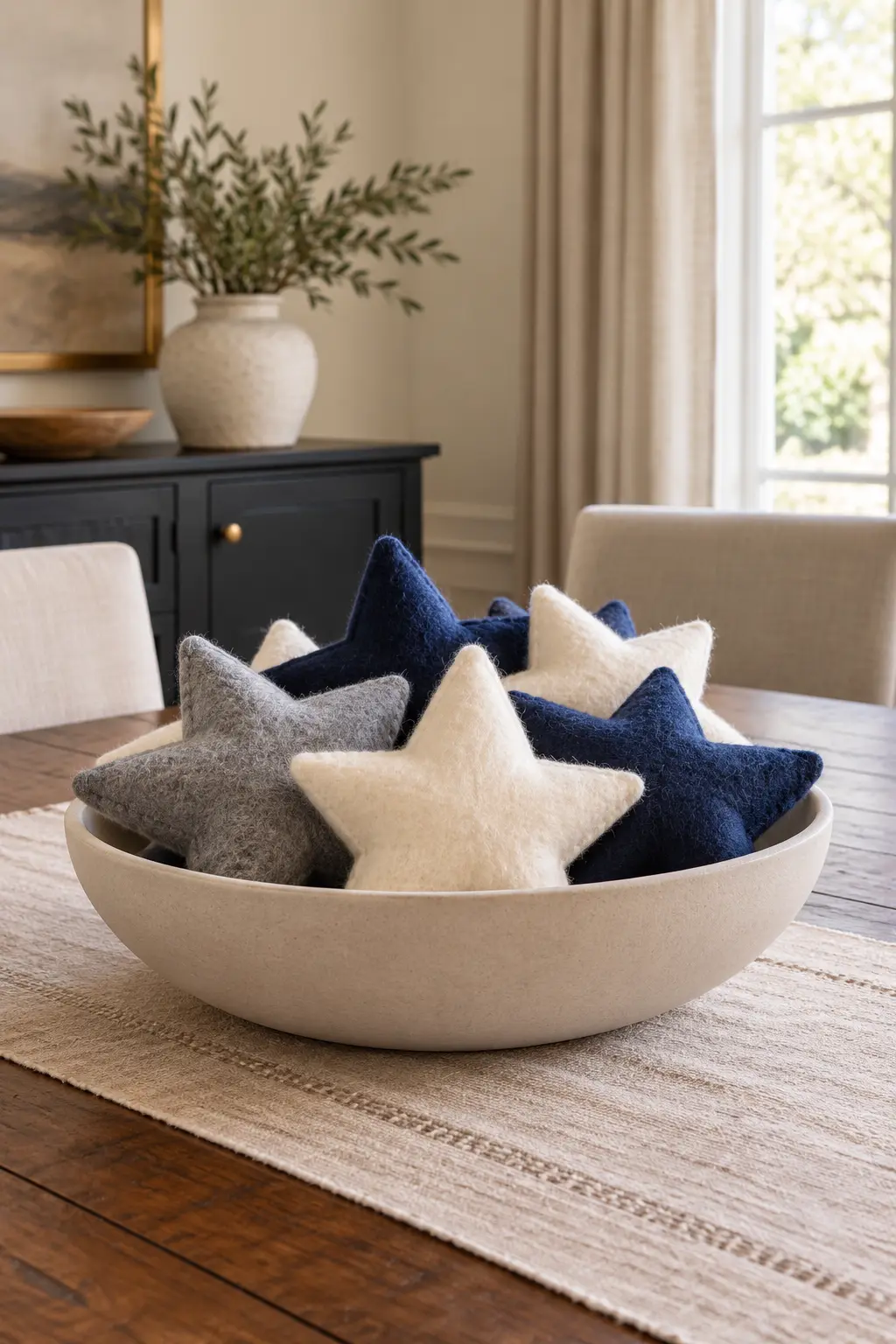 Create a Family-Friendly Star Bowl New Year centerpiece idea