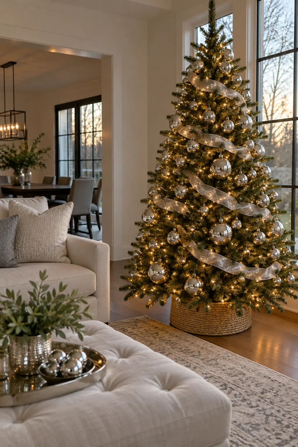 Keep the Tree but Change Its Mood New Year's decoration idea for home