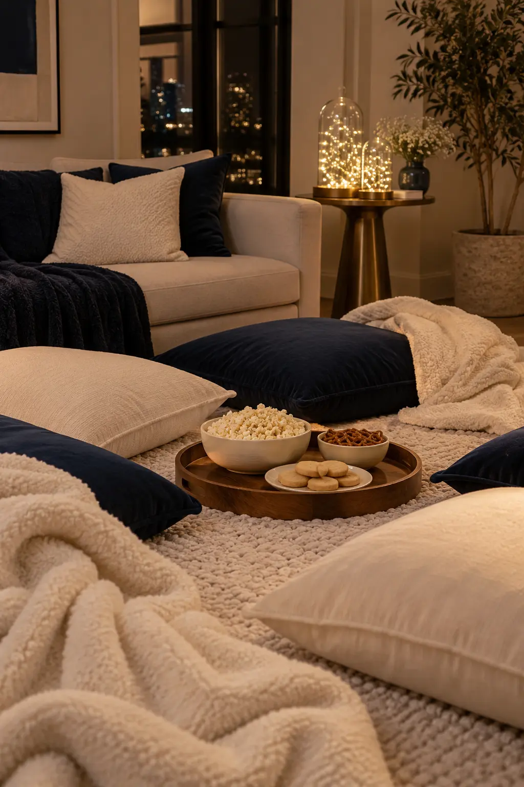 Style a Cozy Pajama Countdown New Year's decoration idea for home