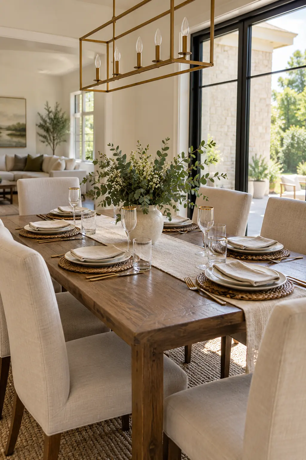 Bring Out Gold-Rimmed Glasses NYE table setting idea